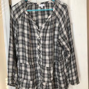 Buttoned down J Jill Blouse